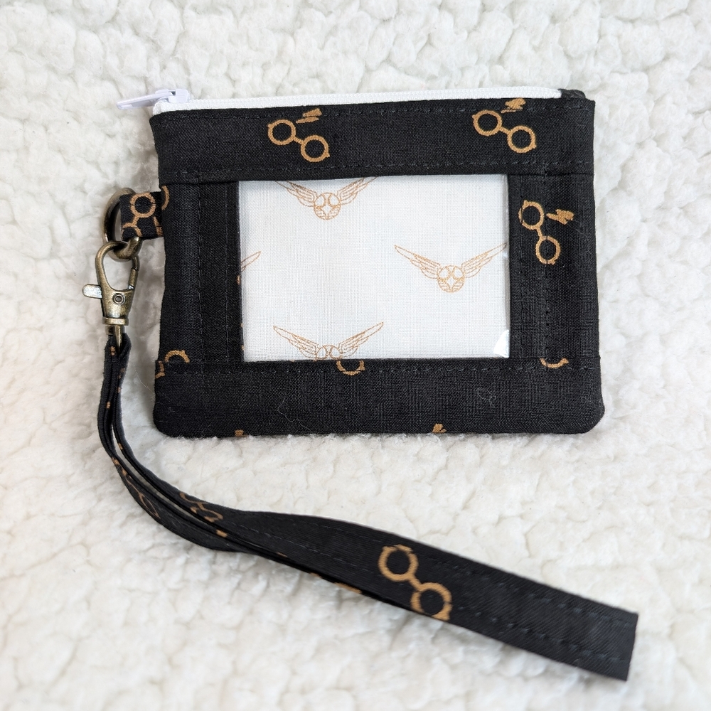 Handmade Harry Potter Wrist Wallet Zipper Pouch Wizard Theme New